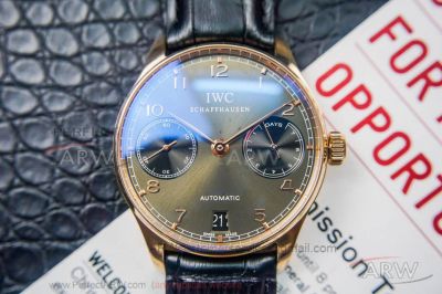 DM Factory IWC Portugieser 7 Days Automatic Black Dial Rose Gold Case 42 MM Men Watch